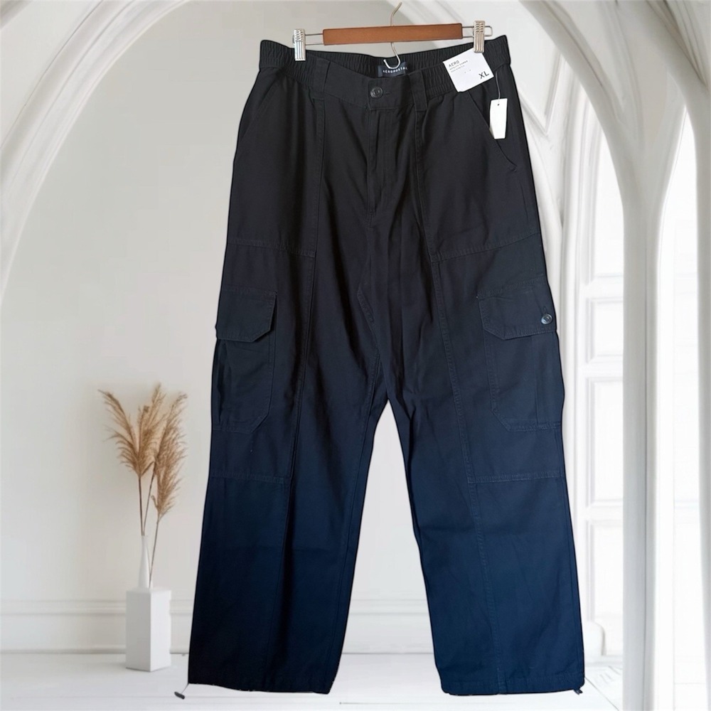 AEROPOSTALE AERO  Straight Leg Cotton Cargo Utility‎ Pants Sz XL NEW Y2K